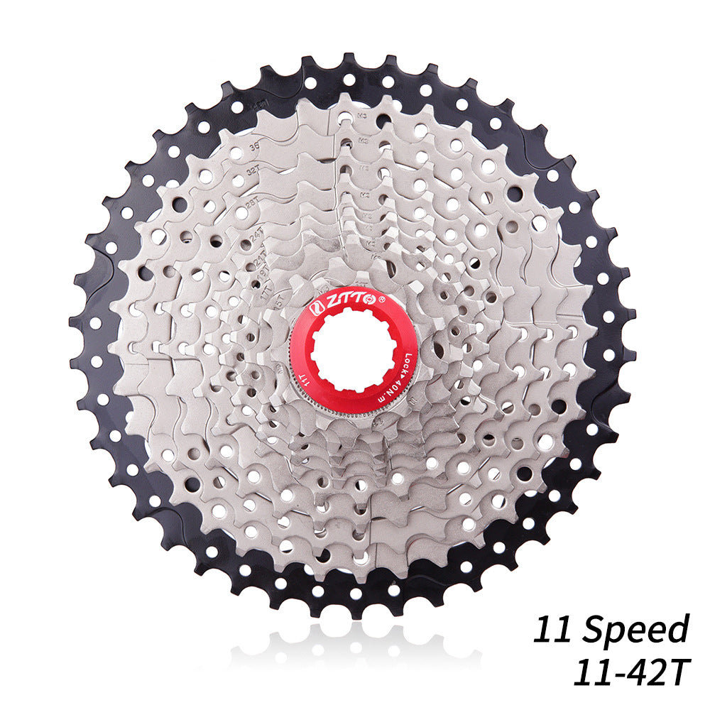 ZTTO 1142 Mountain Bike 11-42T Flywheel 11 Speed Bicycle Cassette Replacement Part ZTTO 1142 Mountain Bike 11-42T Flywheel 11 Speed Bicycle Cassette Replacement Part
